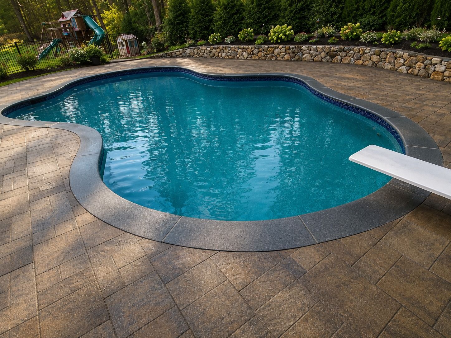 Curved Pool Wall
