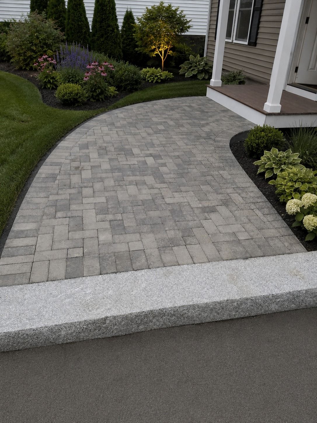 Curved Front Path